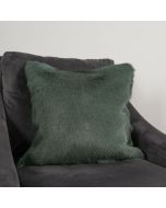 Forest Green Goatskin Cushion by Native